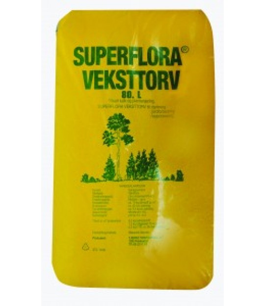 Veksttorv LOG Superflora 80 liter, 36 sk_pall