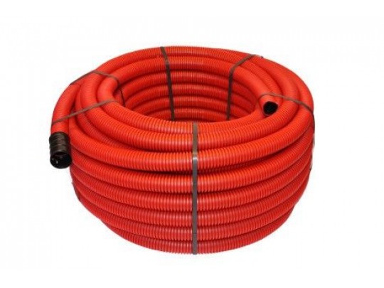 Kabelrøyr DV 50mm Rød kveil a 50 meter, pris pr meter