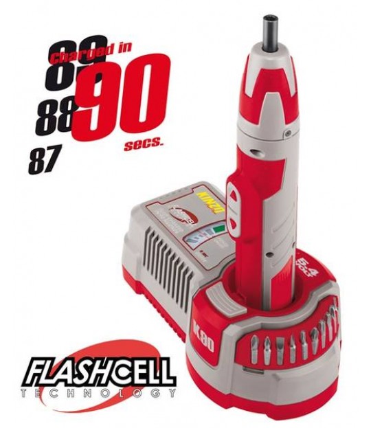 Skrurekker Flashcell 90 sekund ladetid 5,4 V