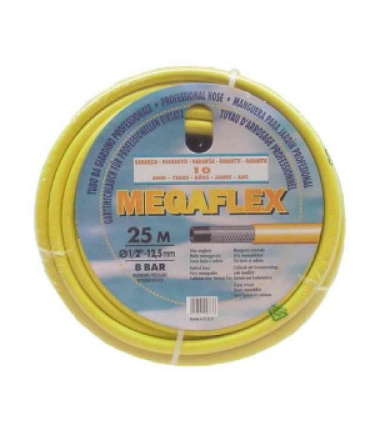Hageslange Megaflex PVC 12,5mm 8 bar gul 50m